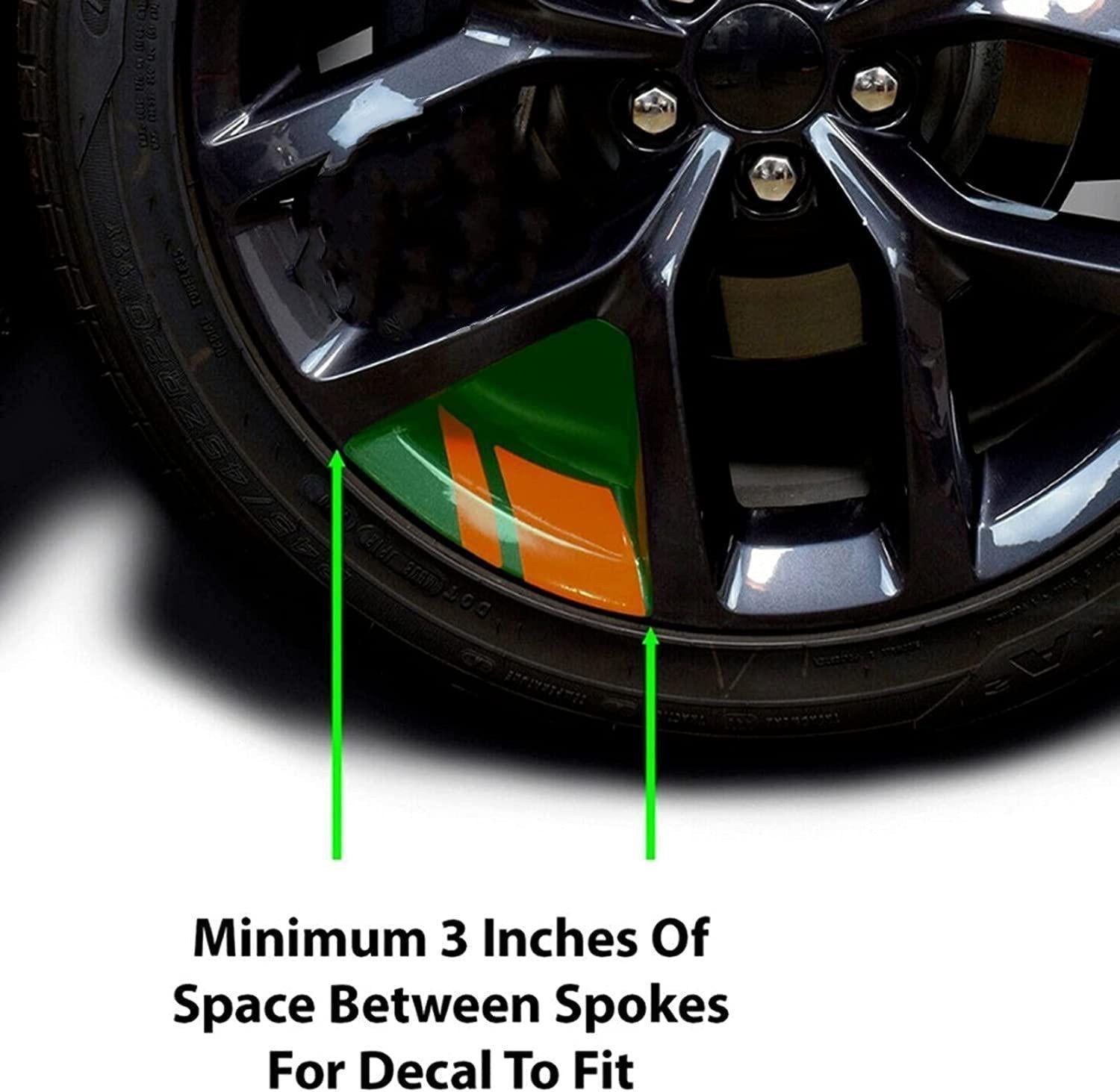 6 PCS Reflective Car Vinyl Rim Stickers-DIVERSITY