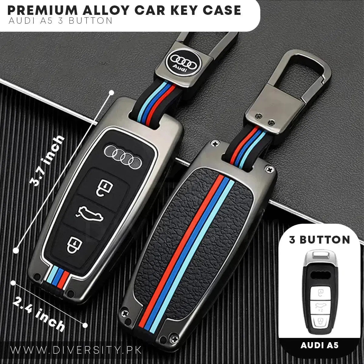 Premium Alloy Car Key Case - DIVERSITY