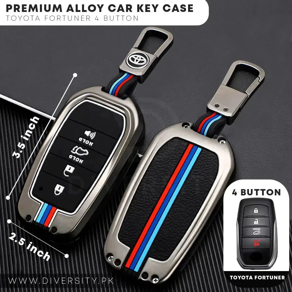 Premium Alloy Car Key Case - DIVERSITY