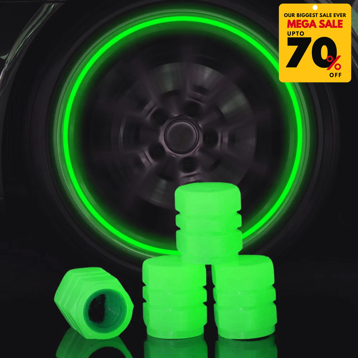 Reflective Rim Sticker & Luminous Valve Cap-DIVERSITY