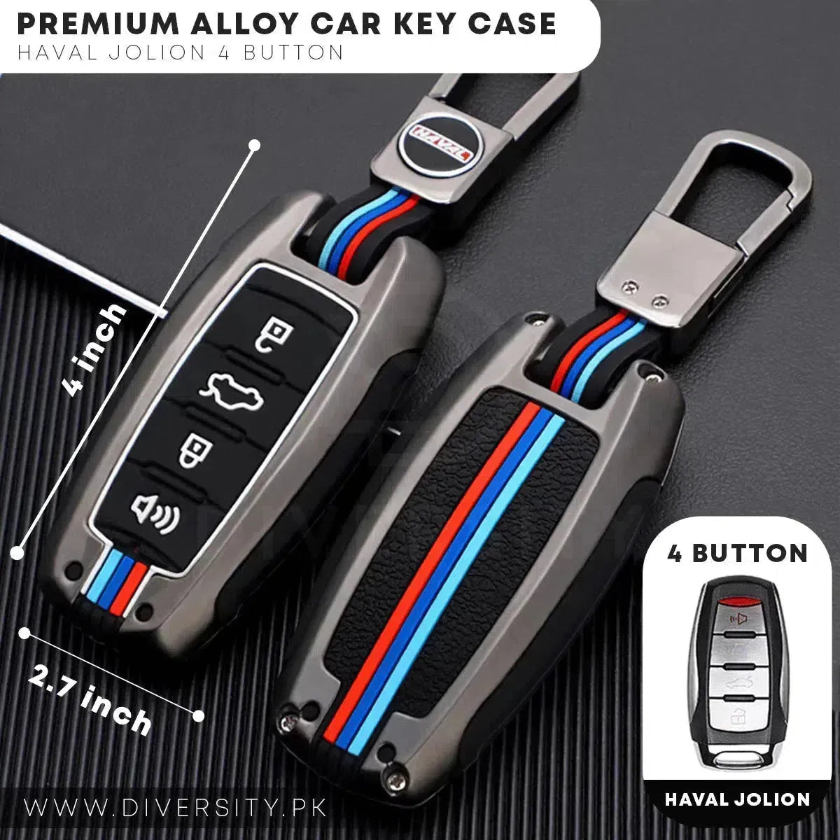 Premium Alloy Car Key Case - DIVERSITY