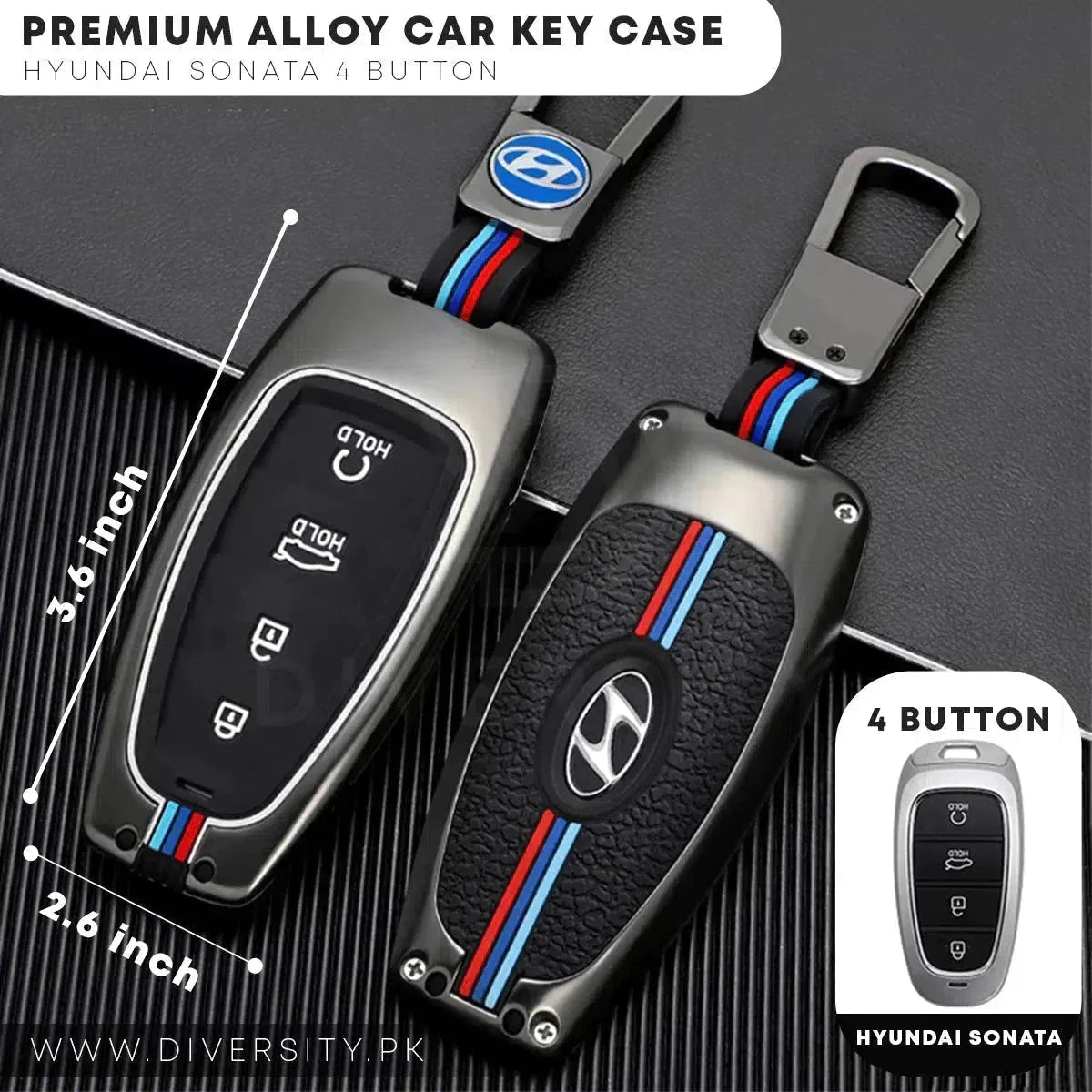 Premium Alloy Car Key Case - DIVERSITY
