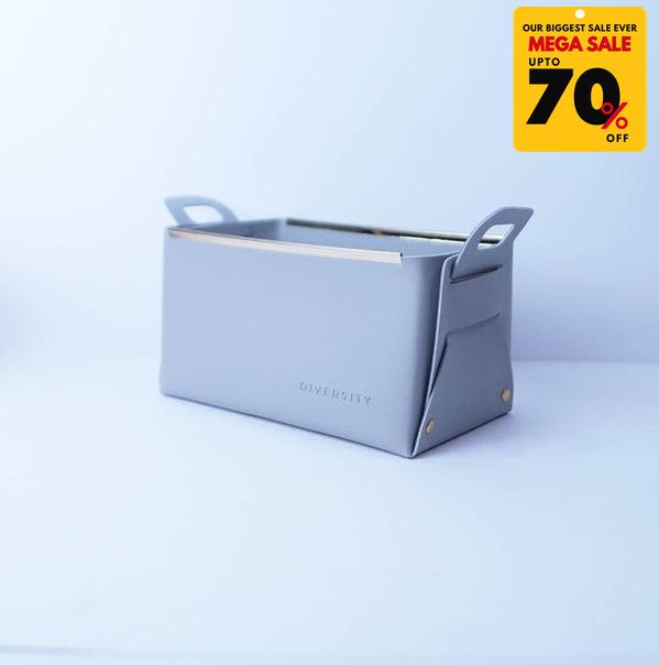 Faux Leather Nordic Storage Basket-DIVERSITY