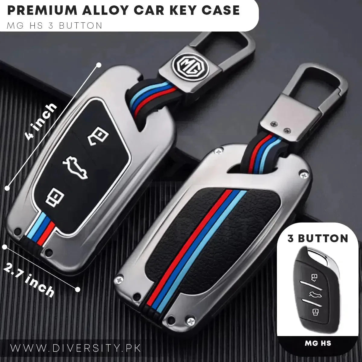 Premium Alloy Car Key Case - DIVERSITY