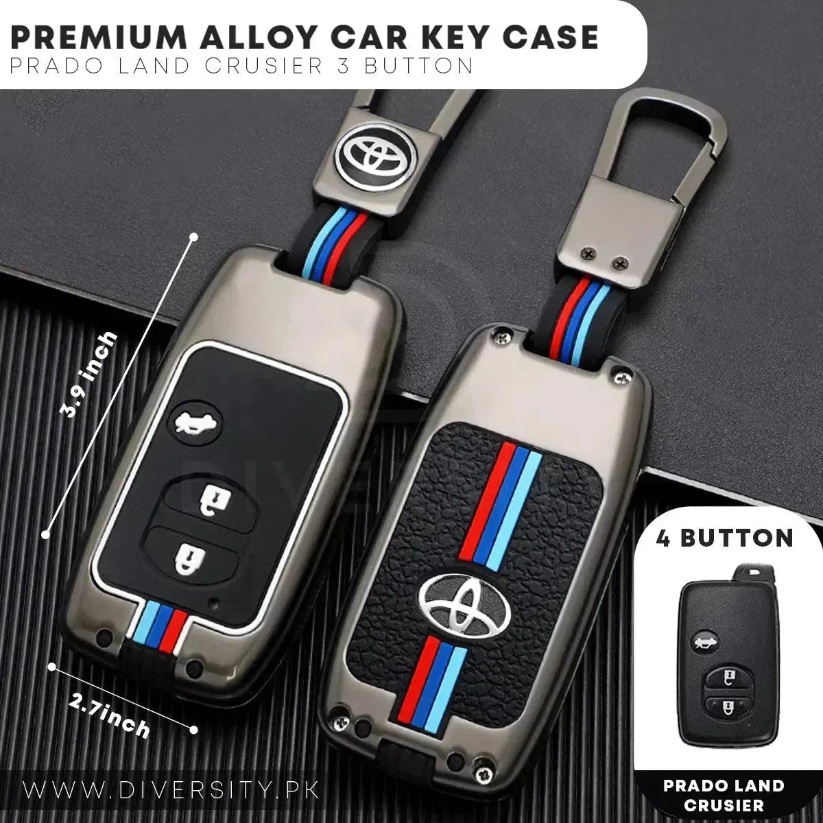 Premium Alloy Car Key Case - DIVERSITY