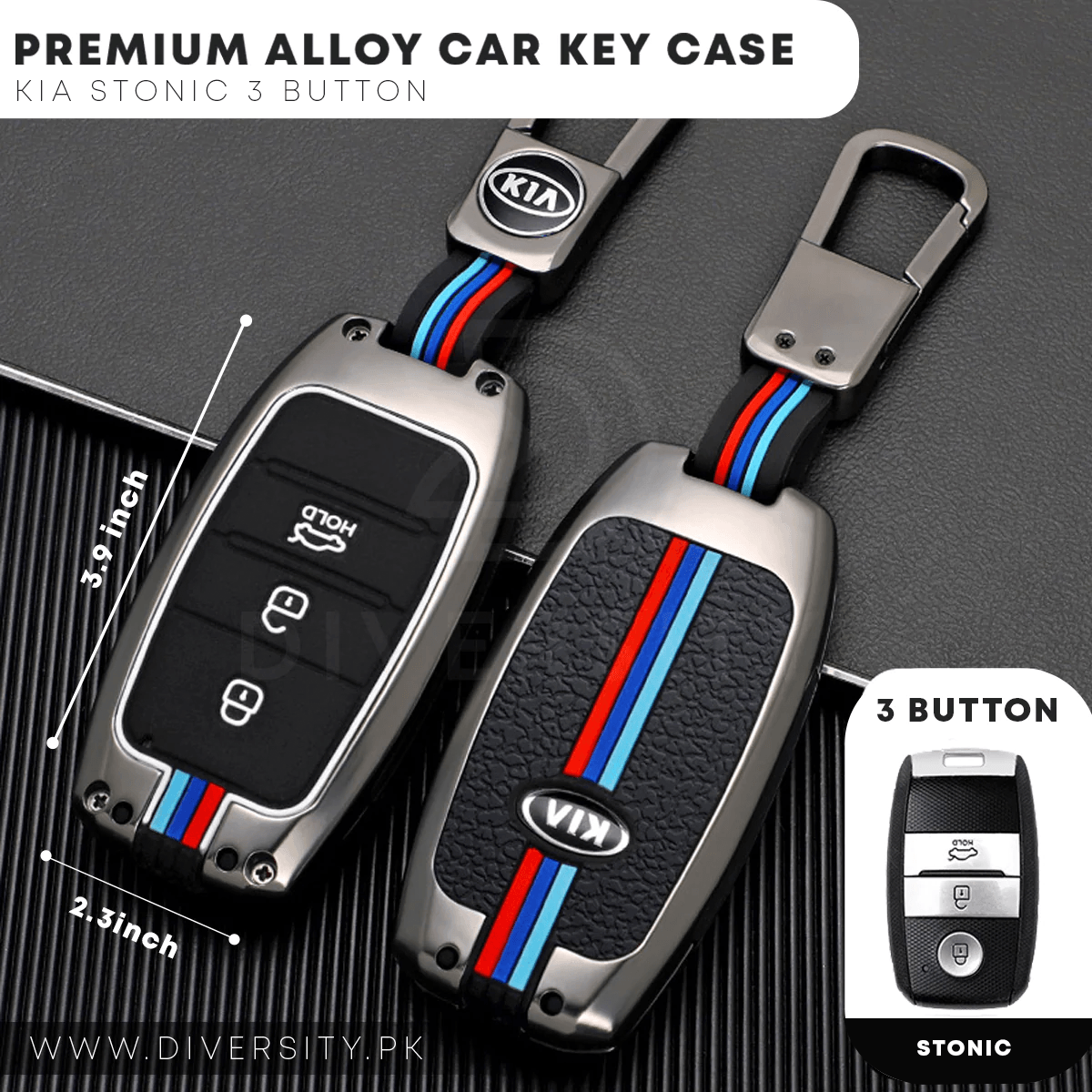Premium Alloy Car Key Case - DIVERSITY