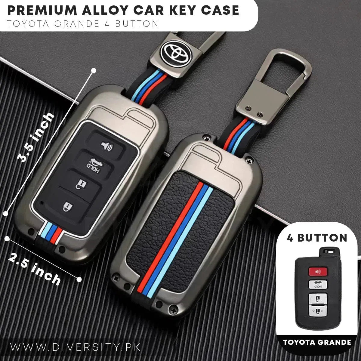 Premium Alloy Car Key Case - DIVERSITY