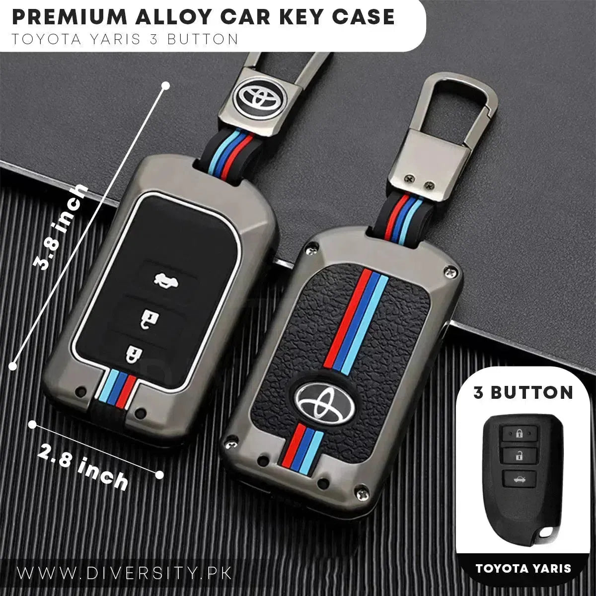Premium Alloy Car Key Case - DIVERSITY