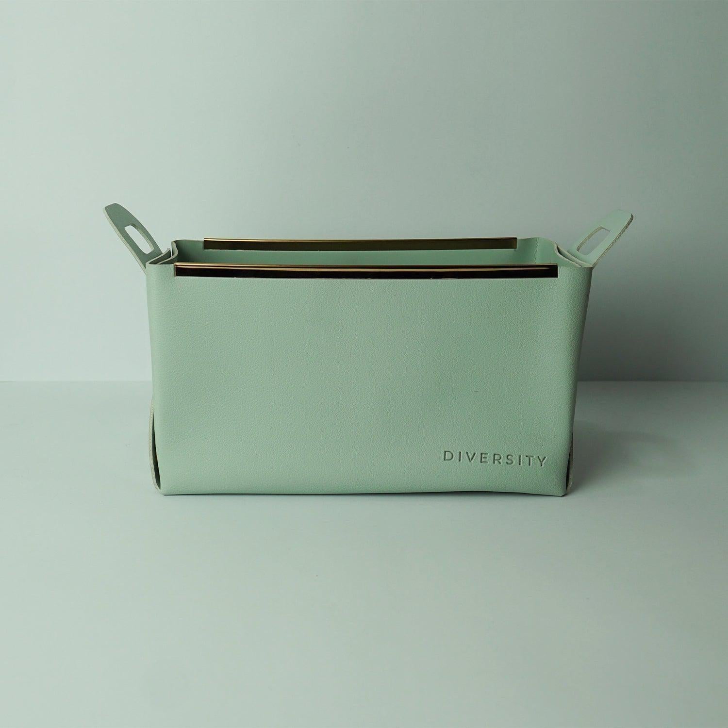 Faux Leather Nordic Storage Basket-DIVERSITY