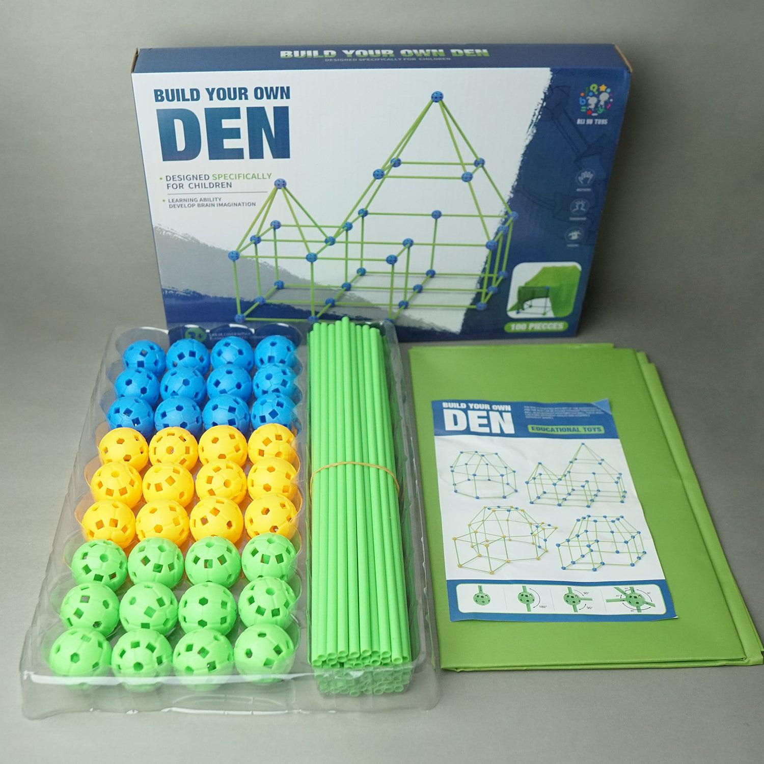 Kids Fort Building Kit - 100 PCS