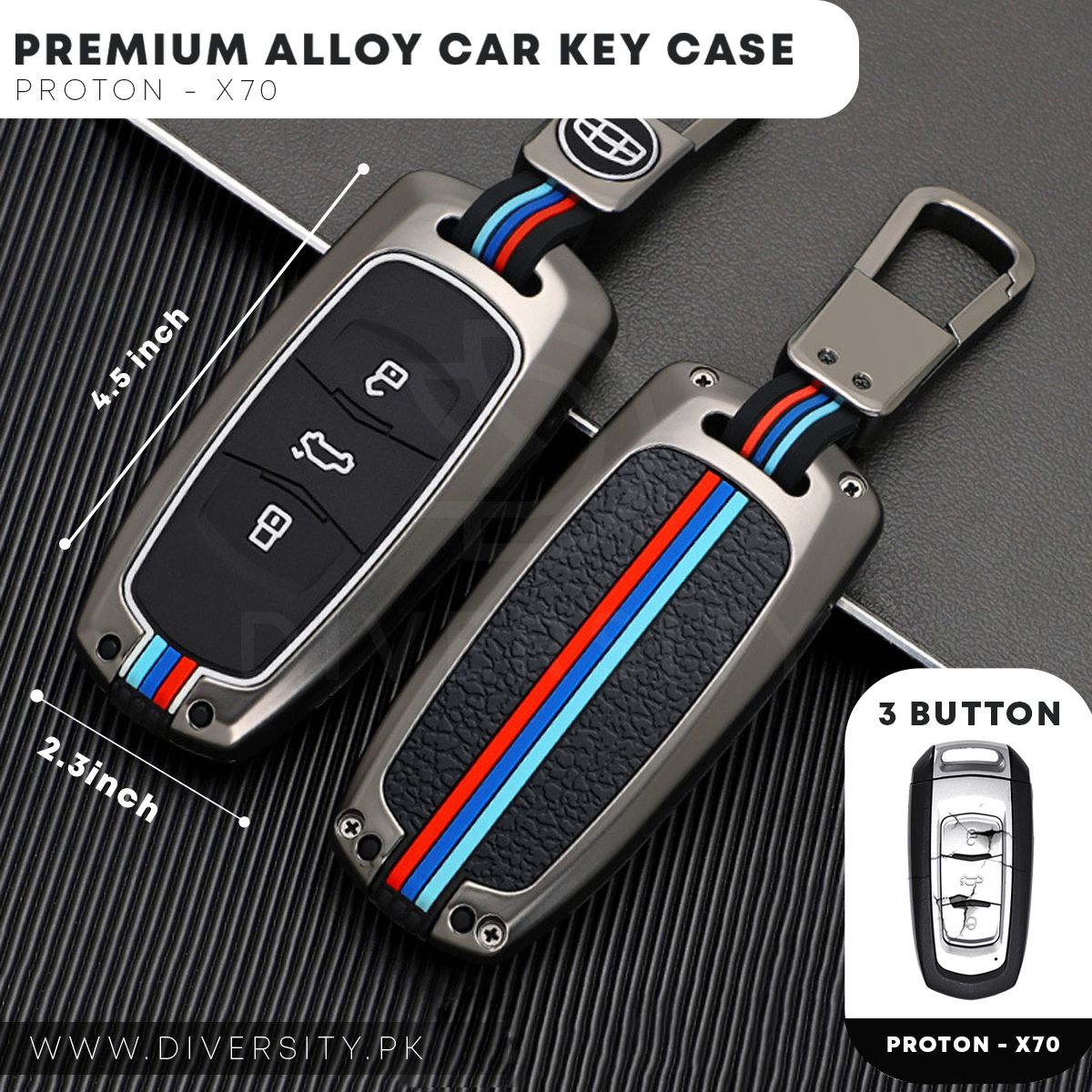 Premium Alloy Car Key Case-DIVERSITY
