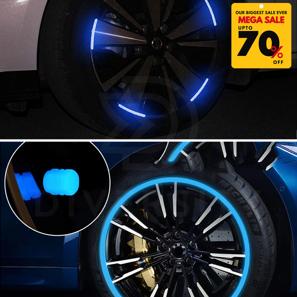 Reflective Rim Sticker & Luminous Valve Cap-DIVERSITY
