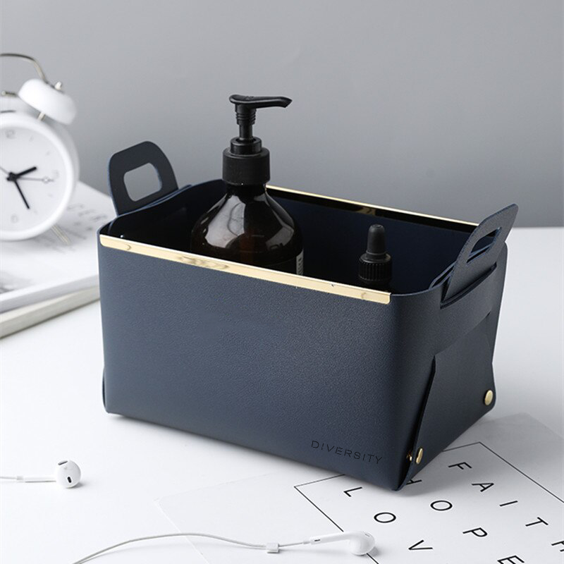 Faux Leather Nordic Storage Basket-DIVERSITY