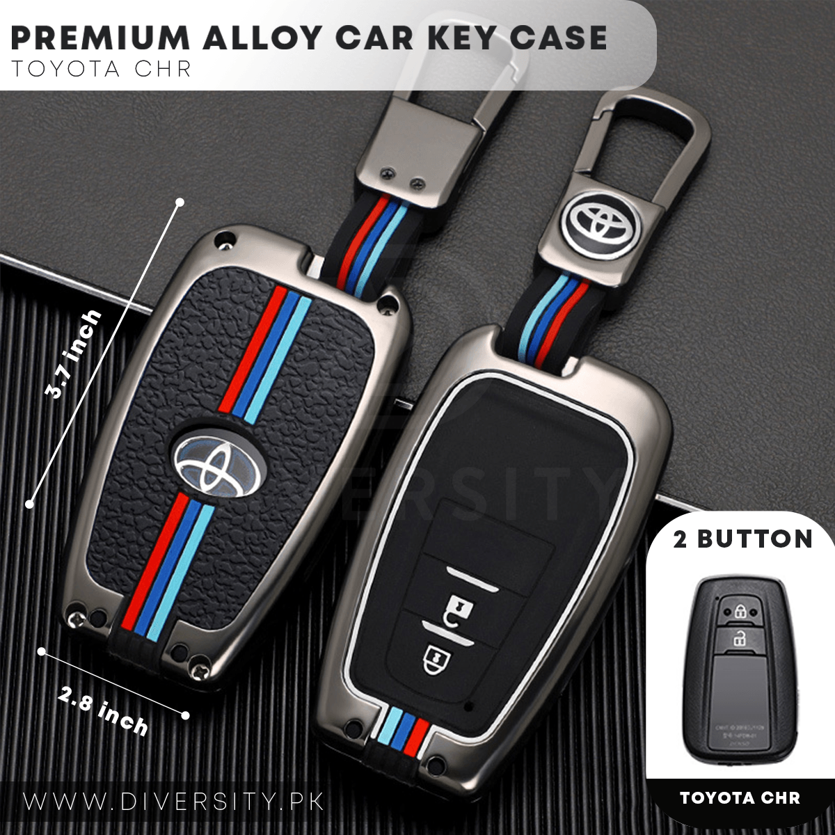 Premium Alloy Car Key Case - DIVERSITY