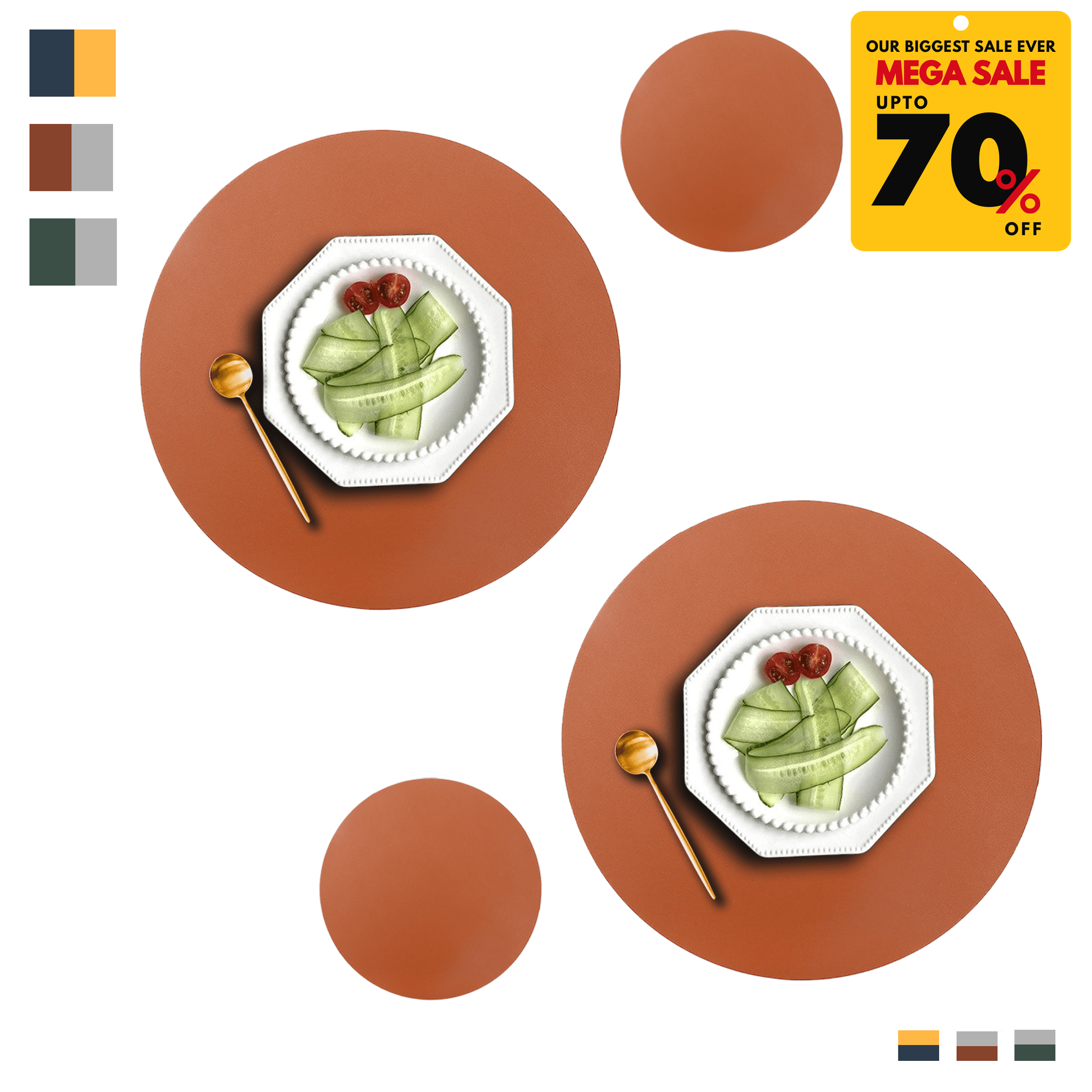 Faux Leather Placemats - DIVERSITY