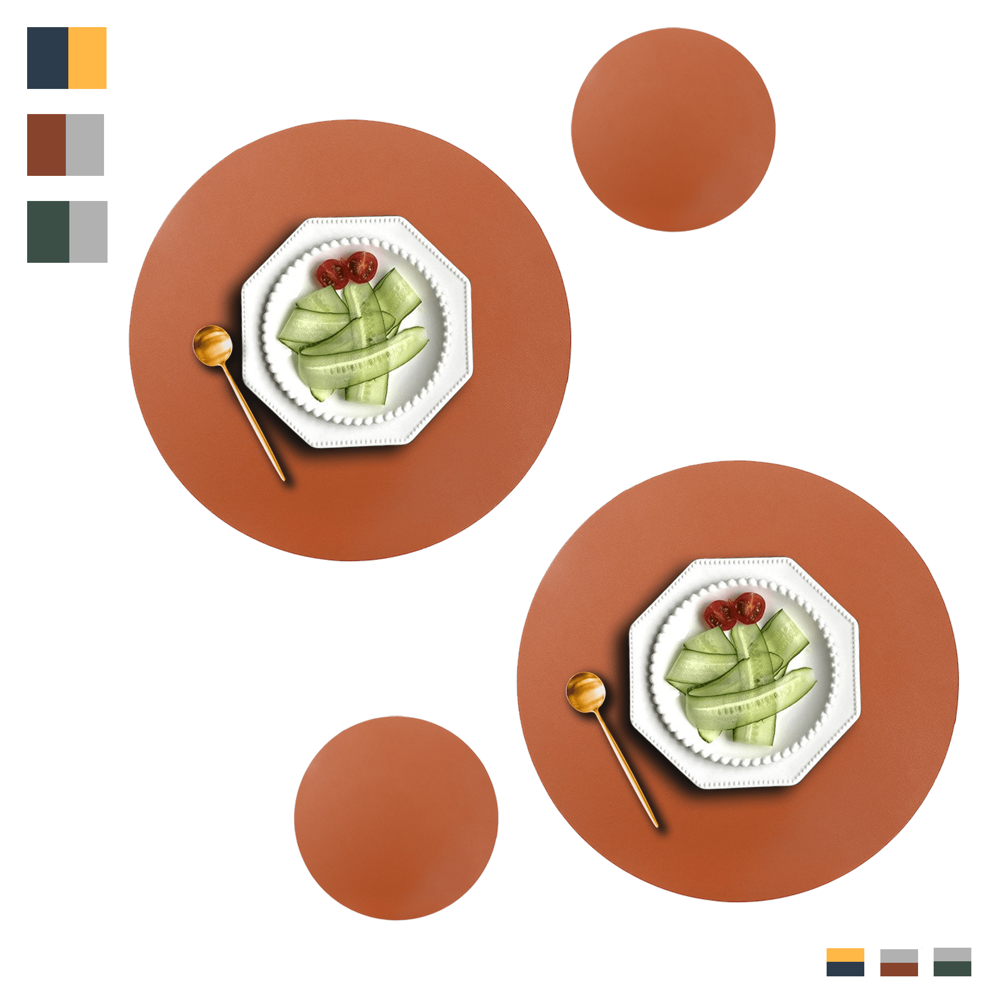 Faux Leather Placemats - DIVERSITY