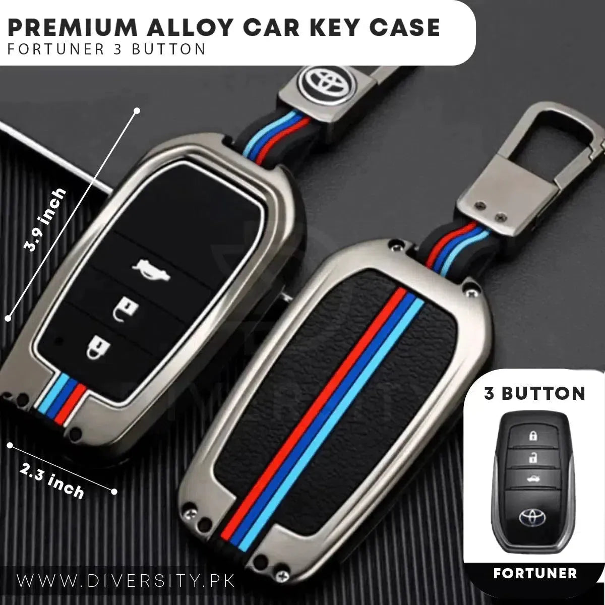 Premium Alloy Car Key Case - DIVERSITY
