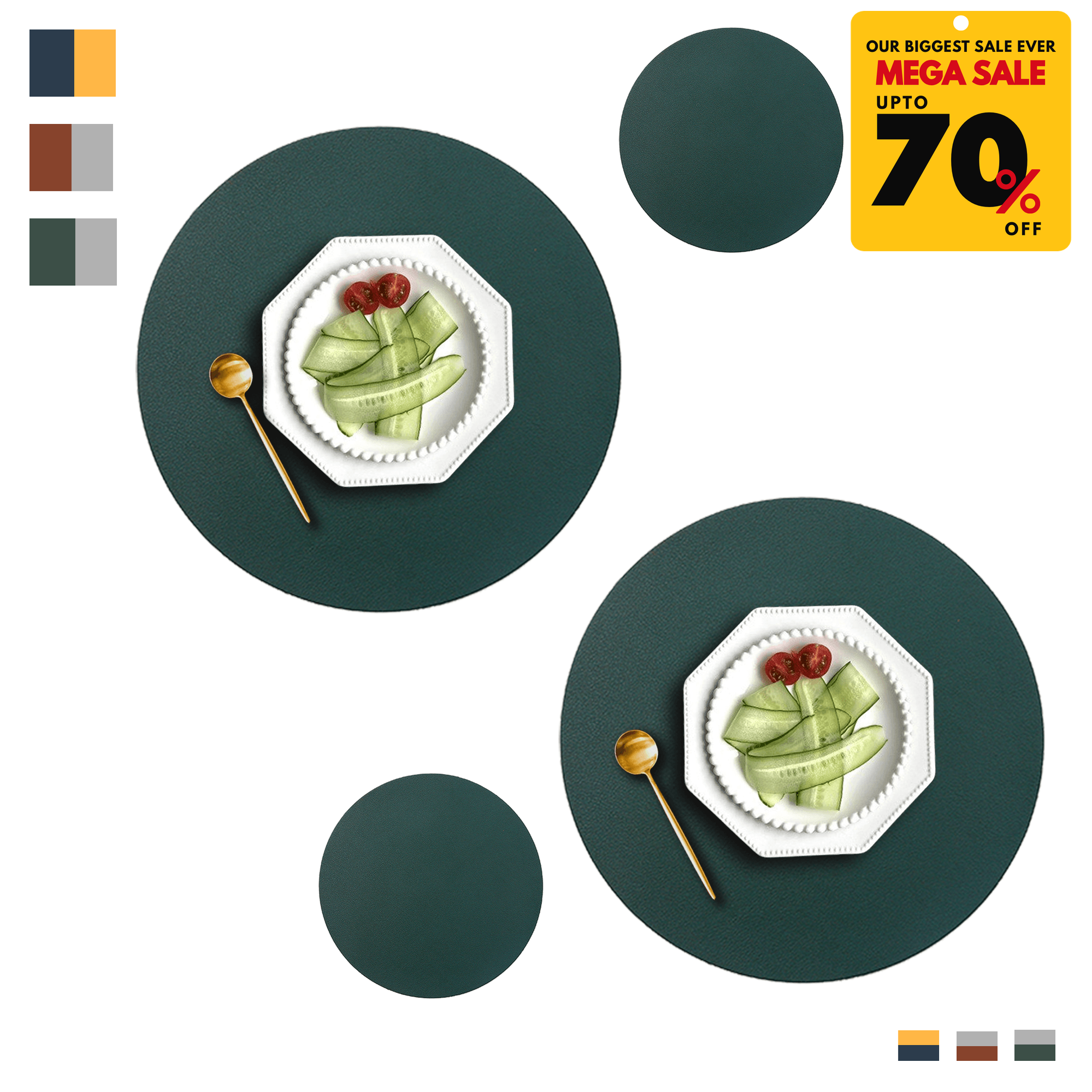 Faux Leather Placemats - DIVERSITY