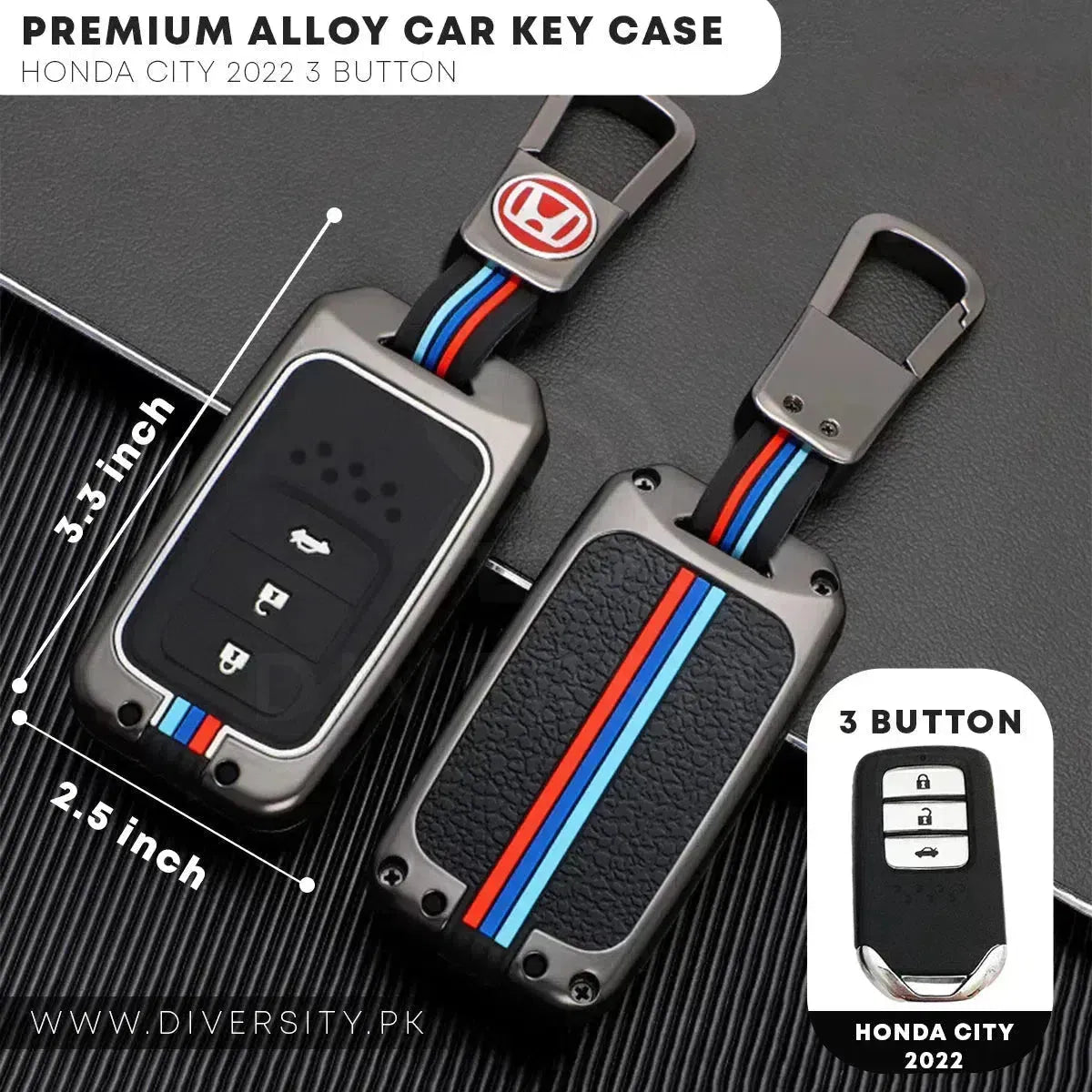 Premium Alloy Car Key Case - DIVERSITY