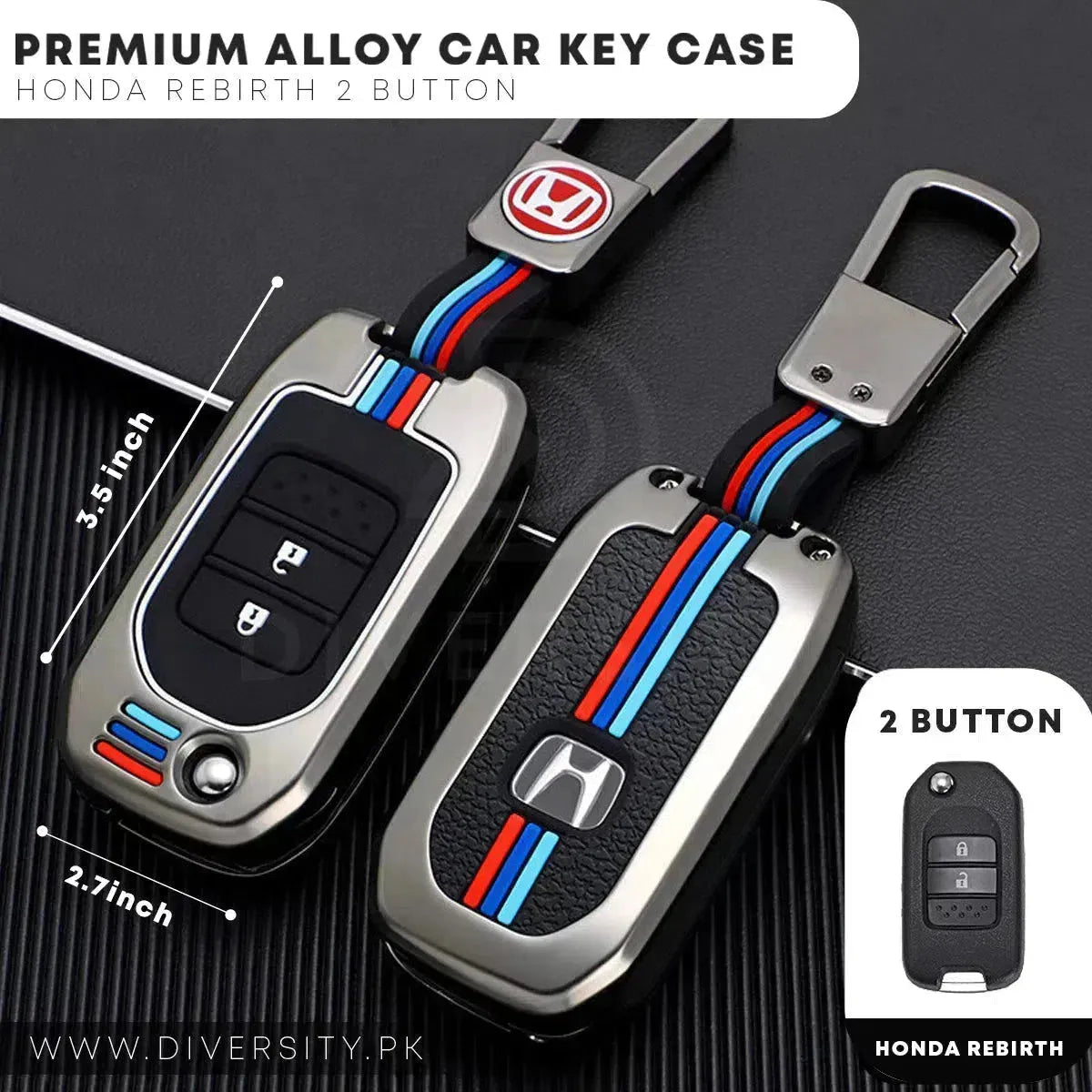 Premium Alloy Car Key Case - DIVERSITY