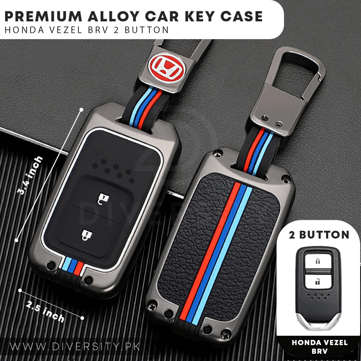 Premium Alloy Car Key Case - DIVERSITY
