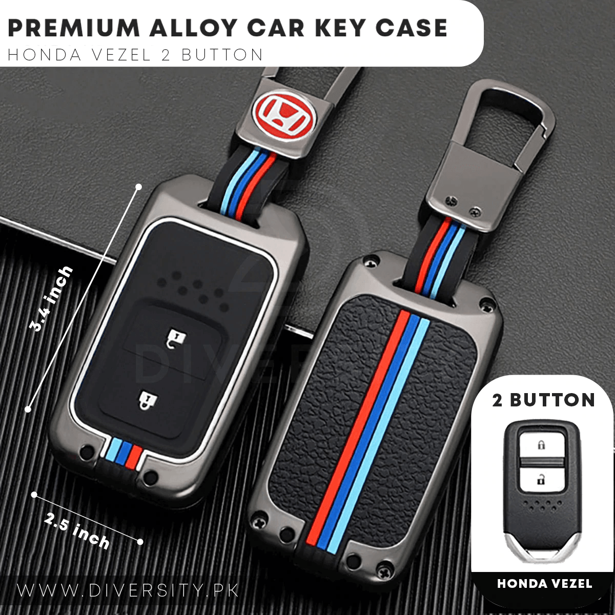 Premium Alloy Car Key Case - DIVERSITY
