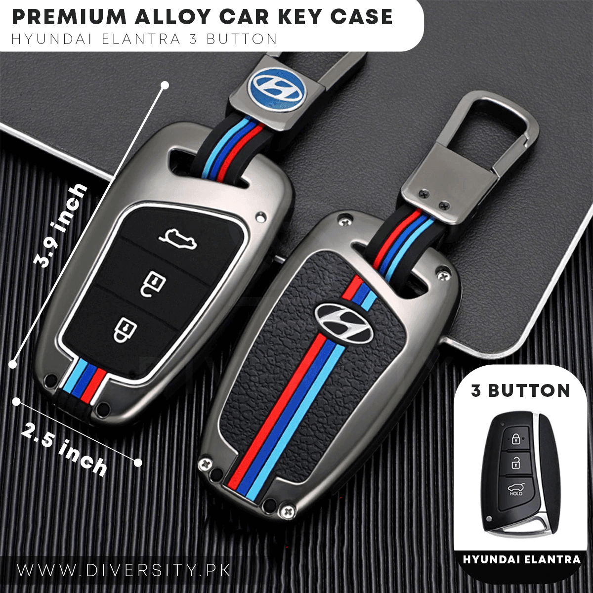 Premium Alloy Car Key Case - DIVERSITY