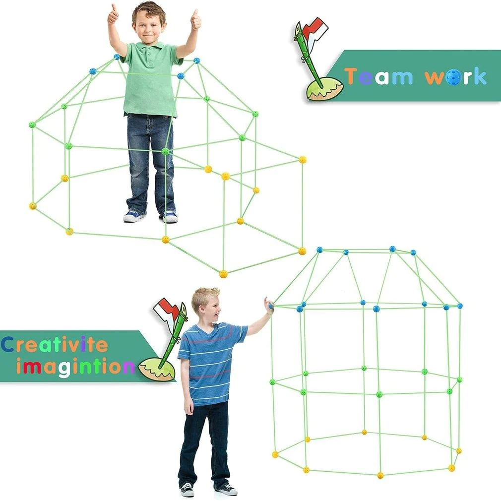 Kids Fort Building Kit - 100 PCS