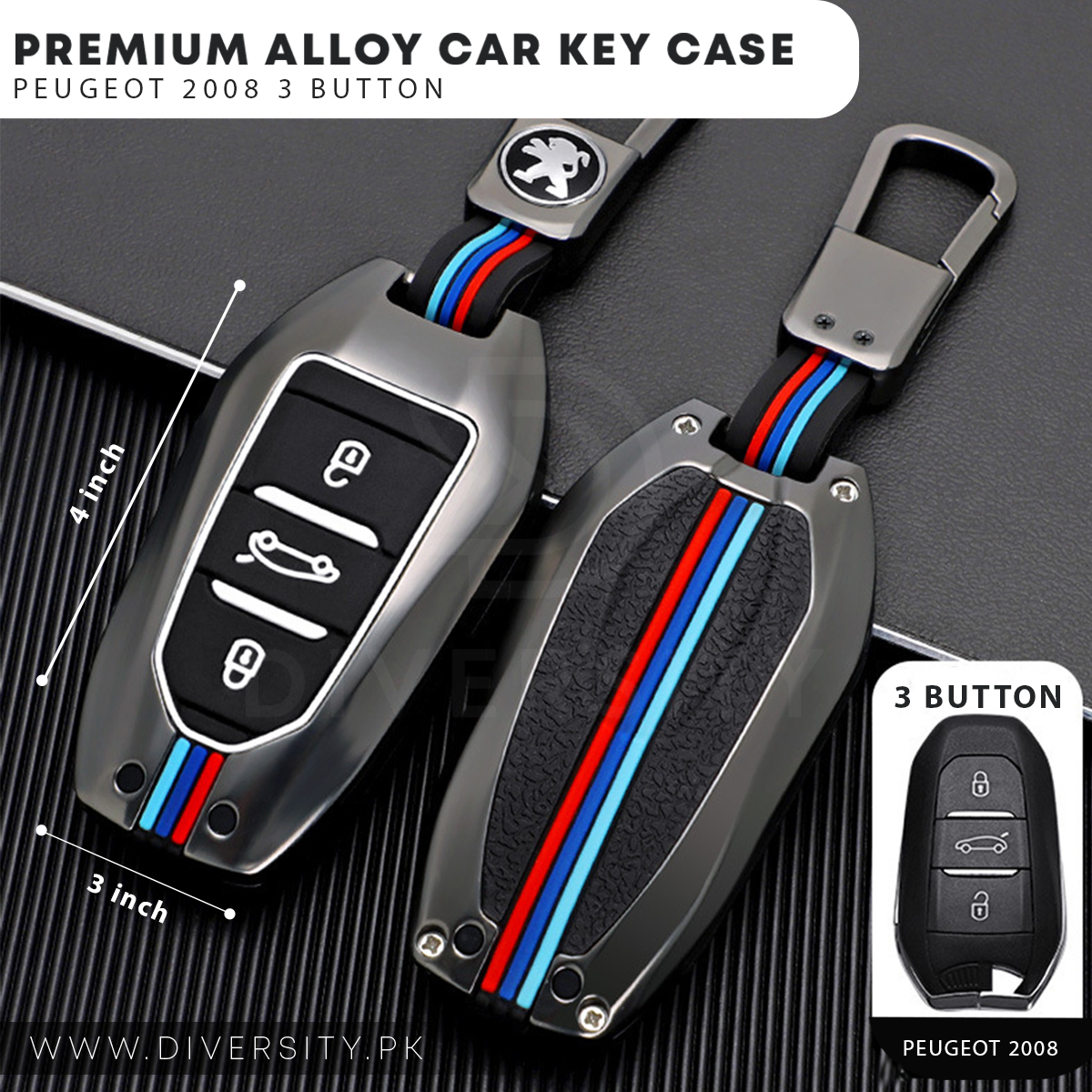 Premium Alloy Car Key Case-DIVERSITY