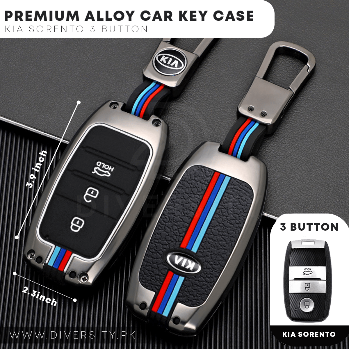 Premium Alloy Car Key Case - DIVERSITY