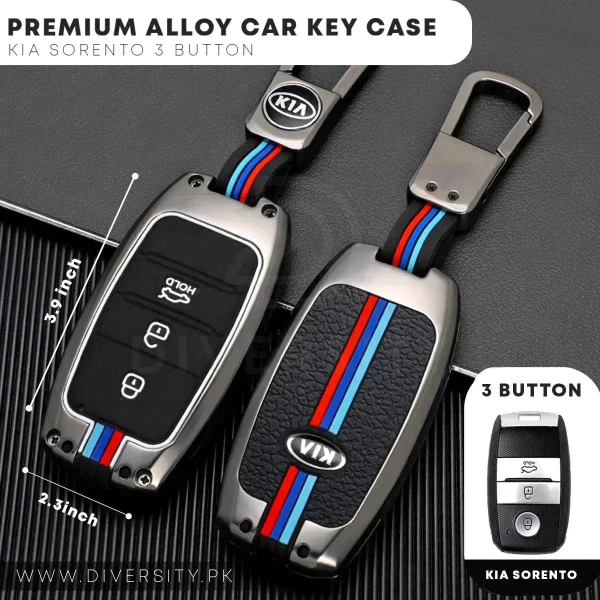 Premium Alloy Car Key Case - DIVERSITY