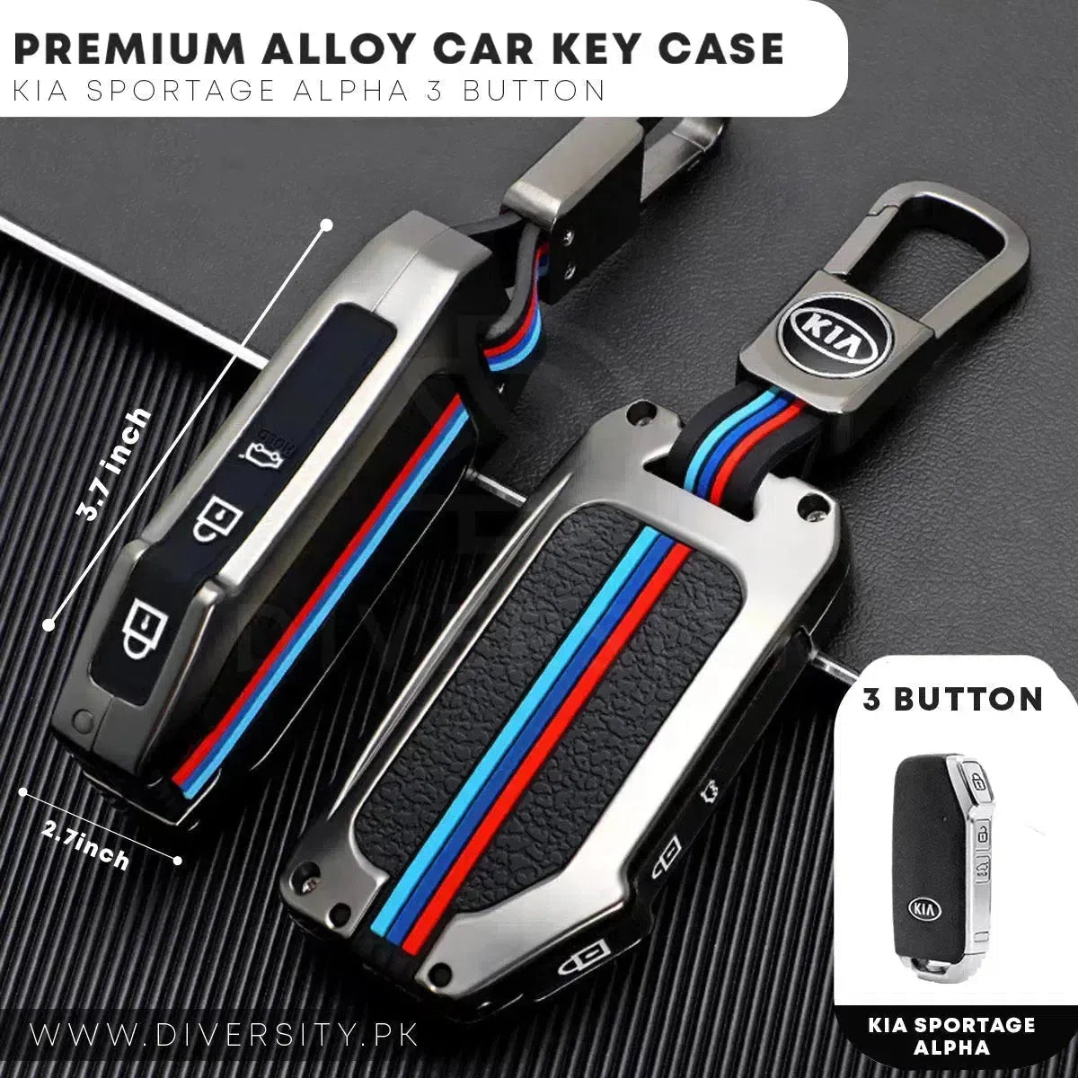 Premium Alloy Car Key Case - DIVERSITY
