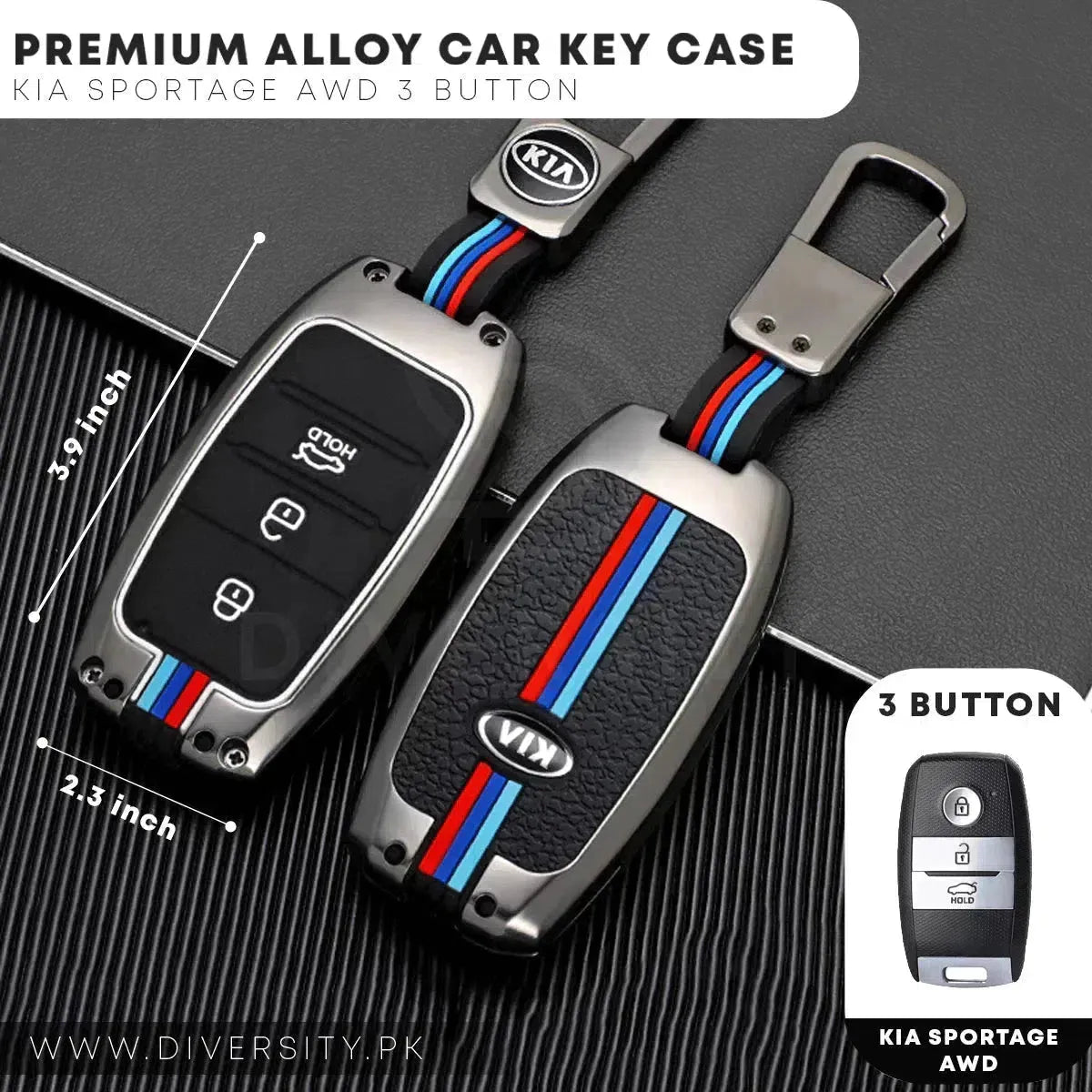 Premium Alloy Car Key Case - DIVERSITY