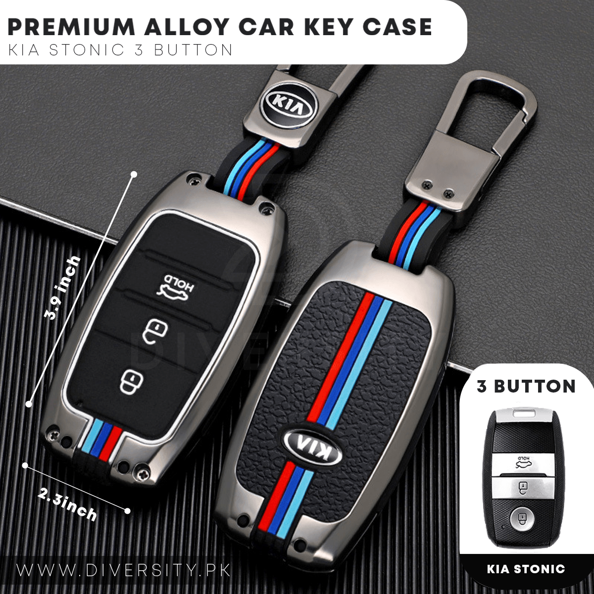 Premium Alloy Car Key Case - DIVERSITY