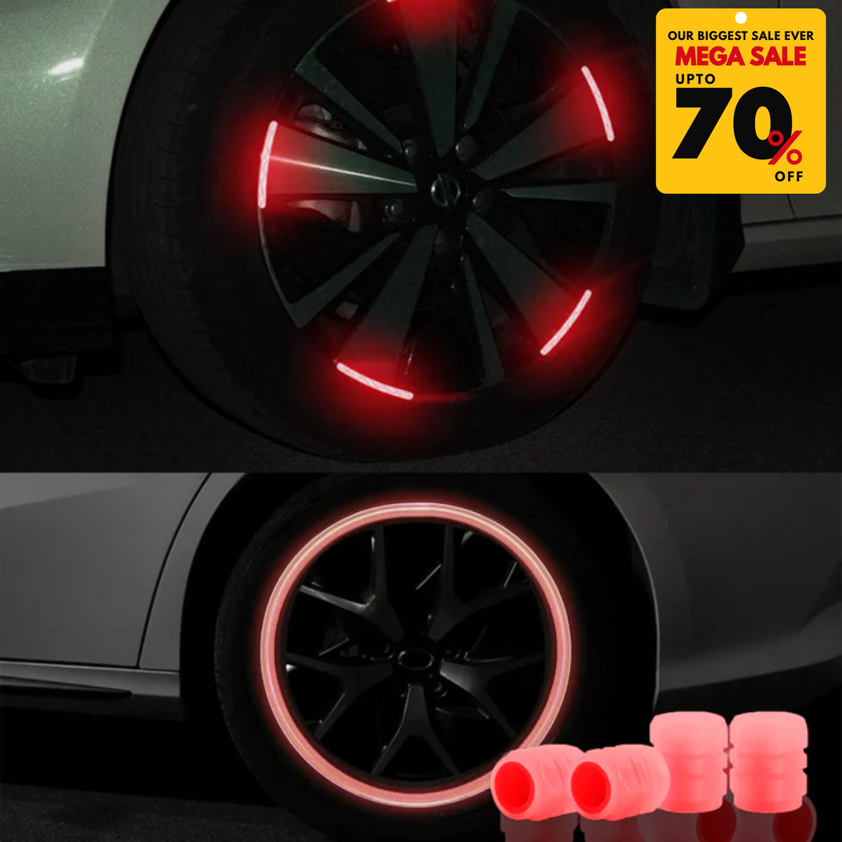 Reflective Rim Sticker & Luminous Valve Cap-DIVERSITY
