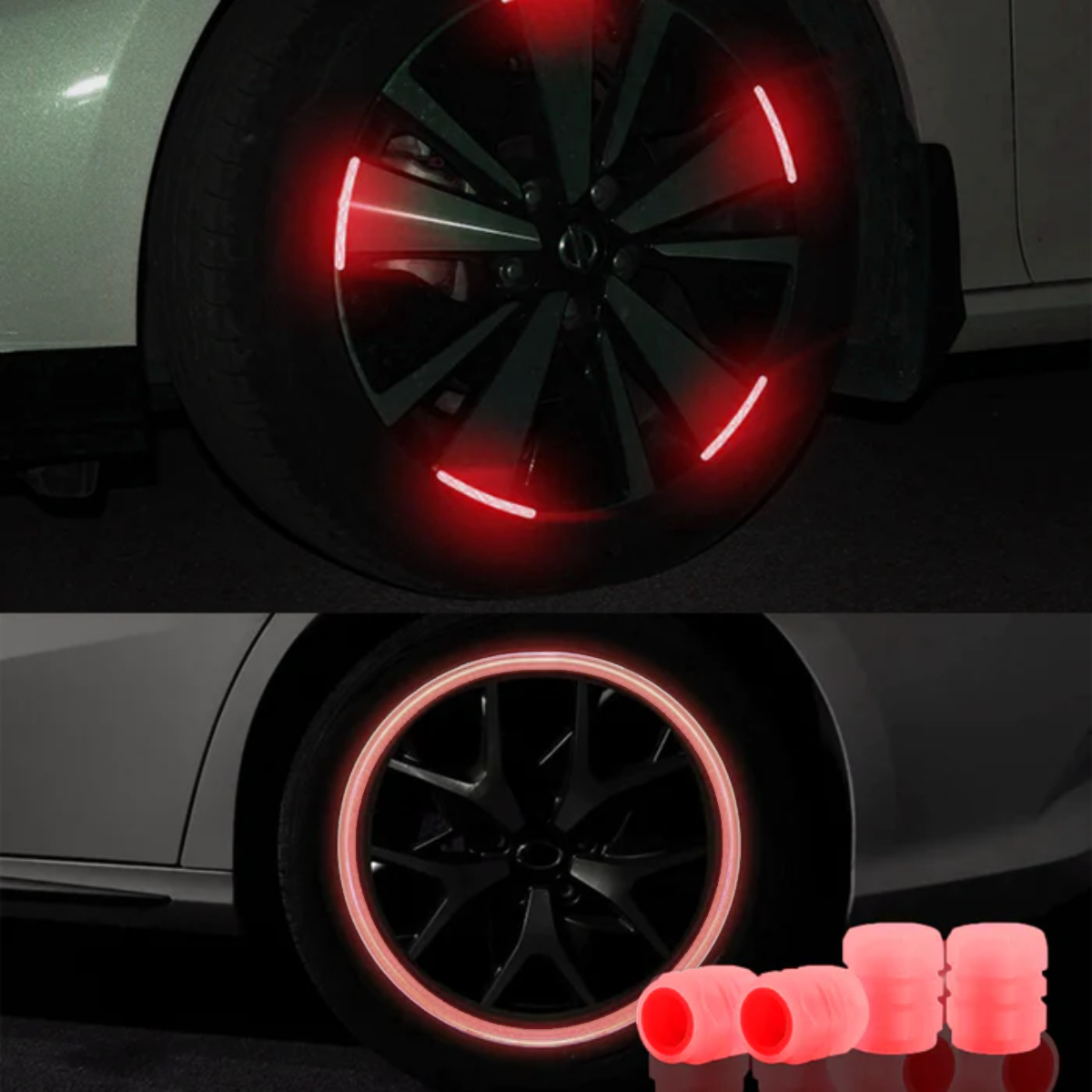 Reflective Rim Sticker & Luminous Valve Cap-DIVERSITY