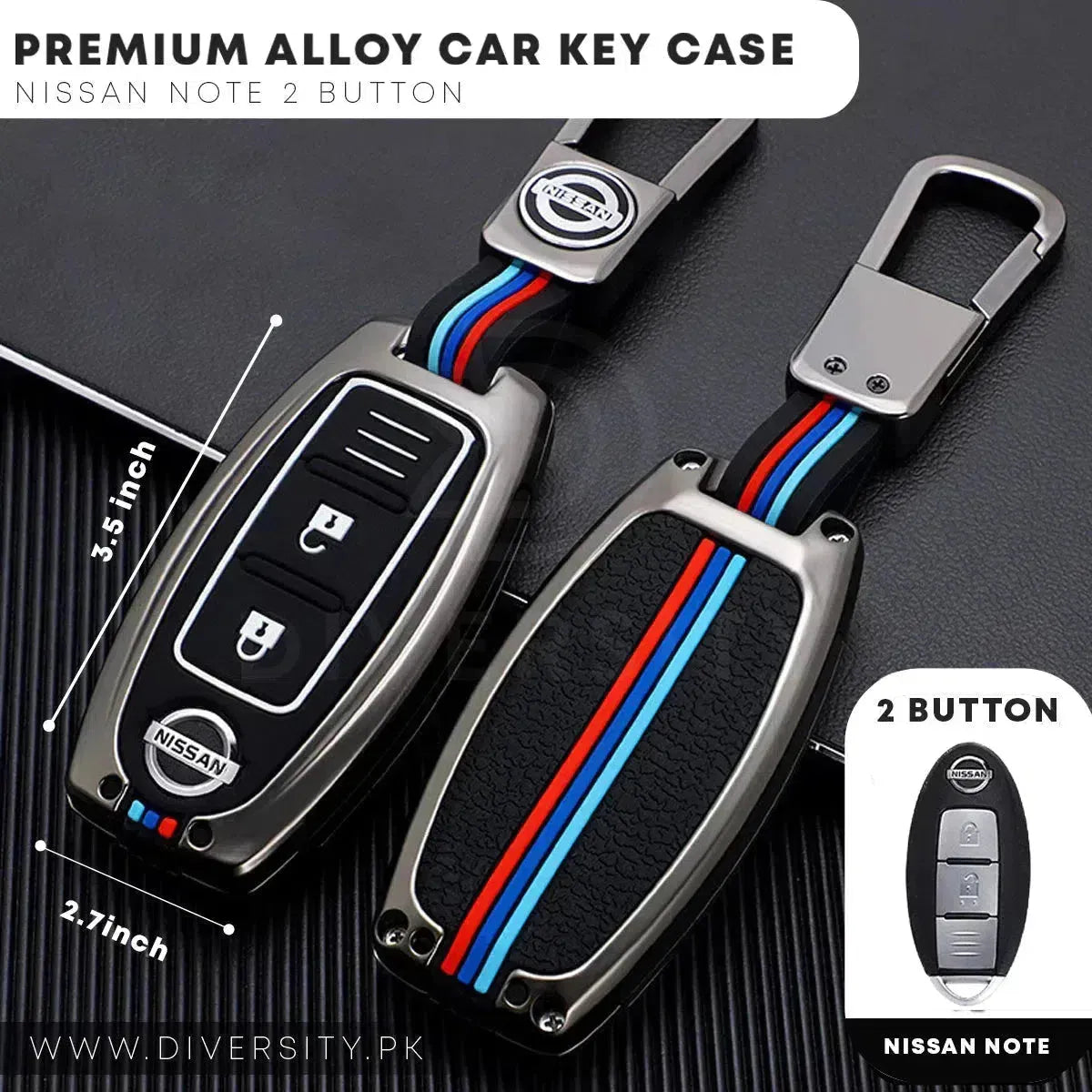 Premium Alloy Car Key Case - DIVERSITY