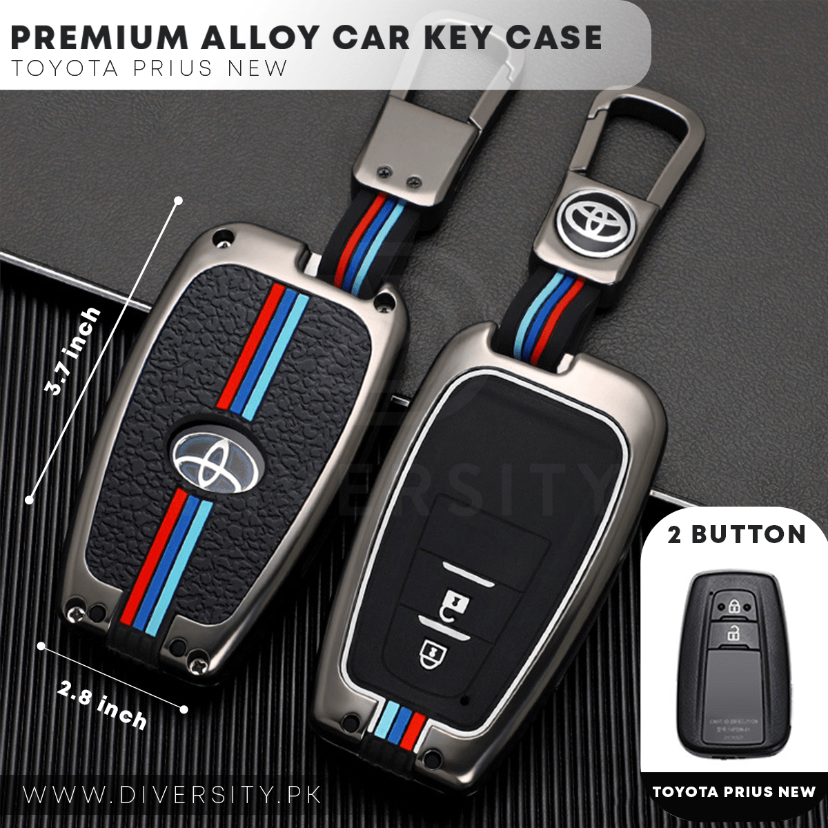 Premium Alloy Car Key Case - DIVERSITY
