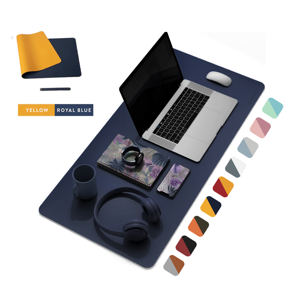 Double Sided Leather Desk Mat-DIVERSITY