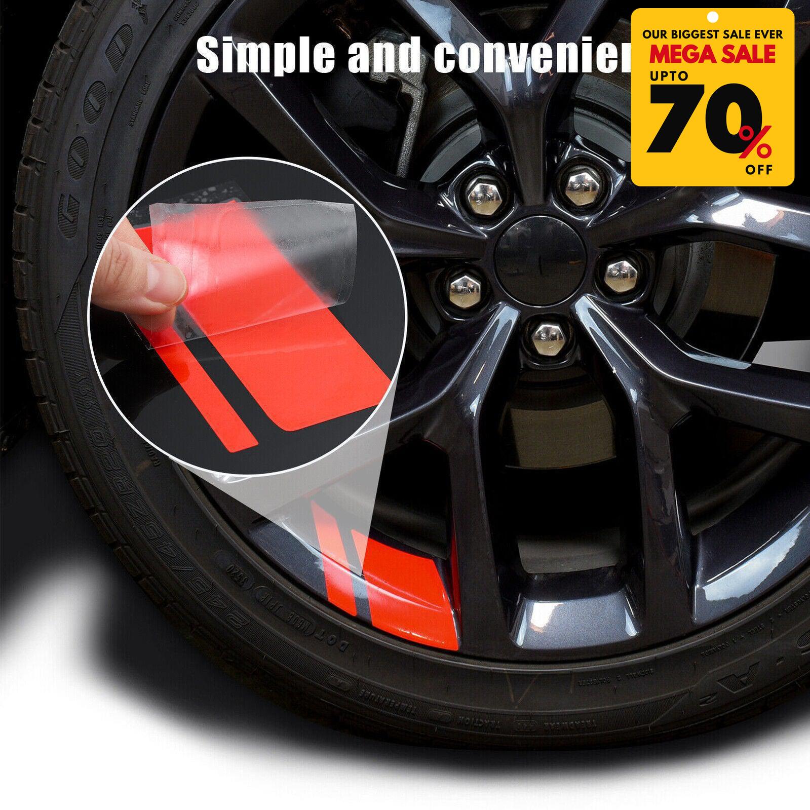 6 PCS Reflective Car Vinyl Rim Stickers-DIVERSITY