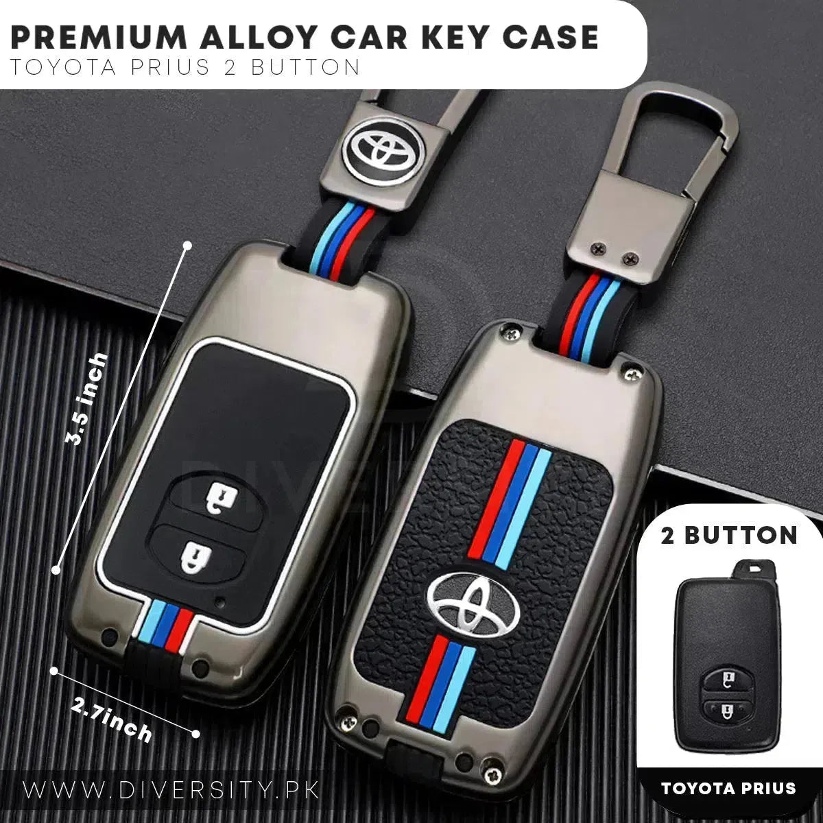 Premium Alloy Car Key Case - DIVERSITY