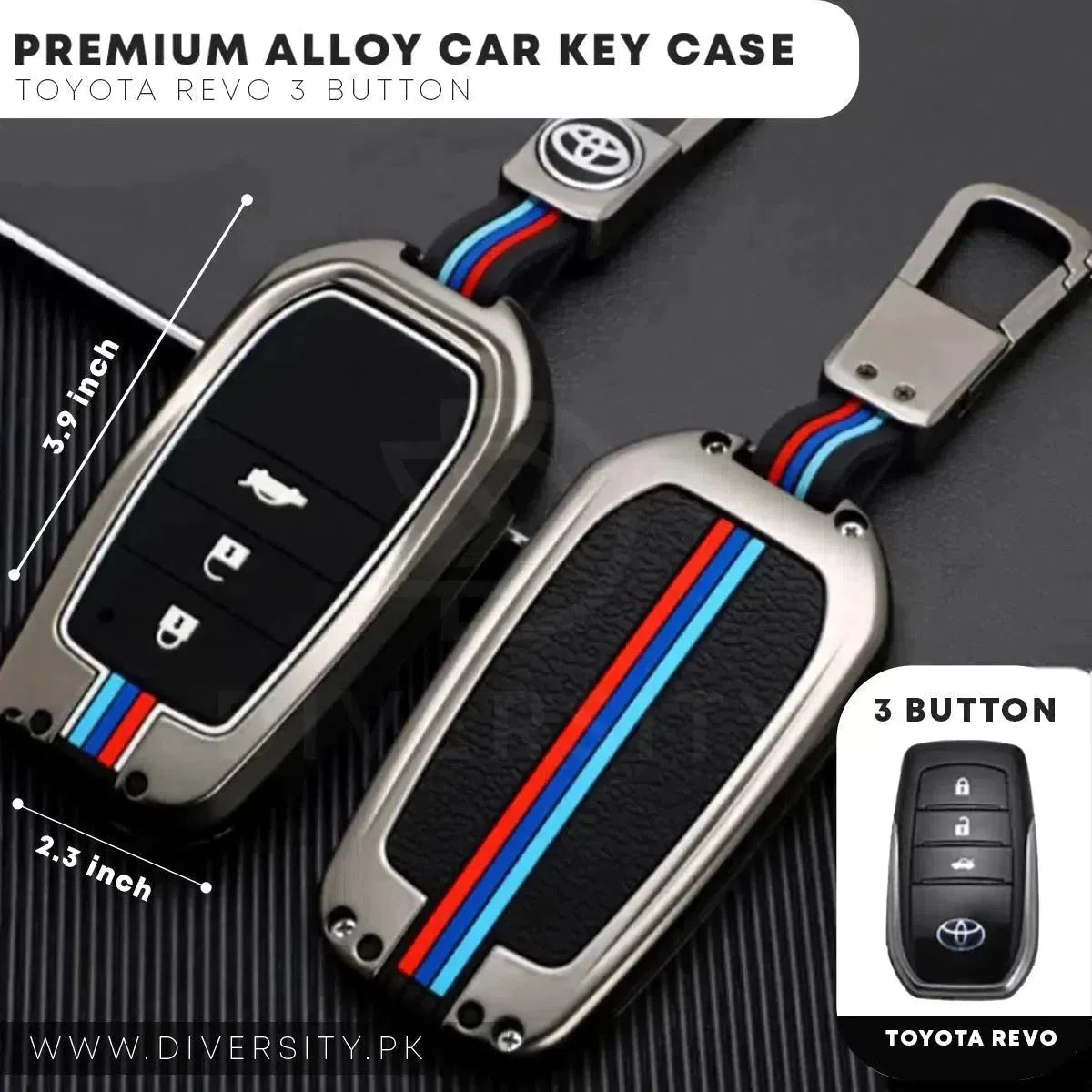 Premium Alloy Car Key Case - DIVERSITY