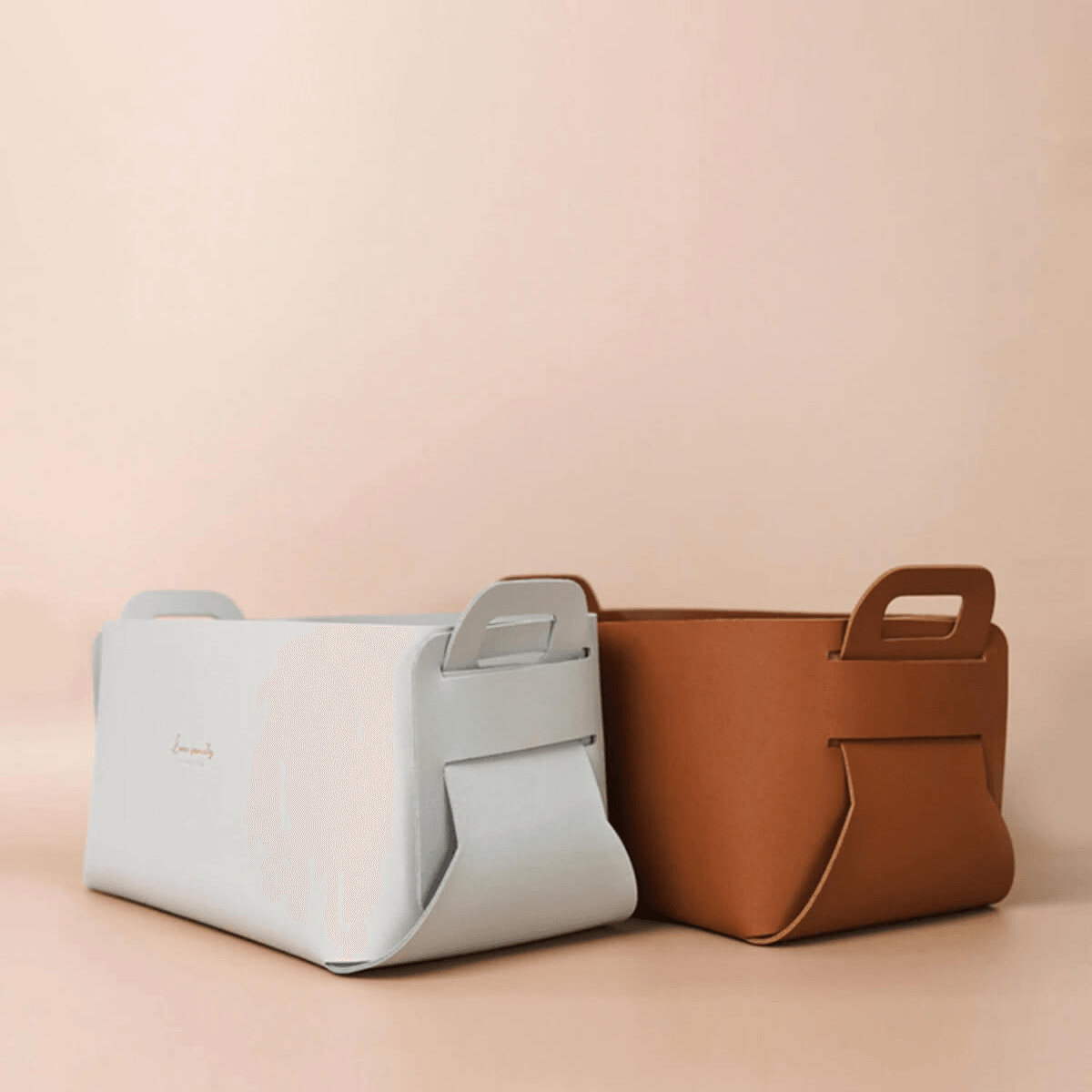 Faux Leather Nordic Storage Basket - DIVERSITY