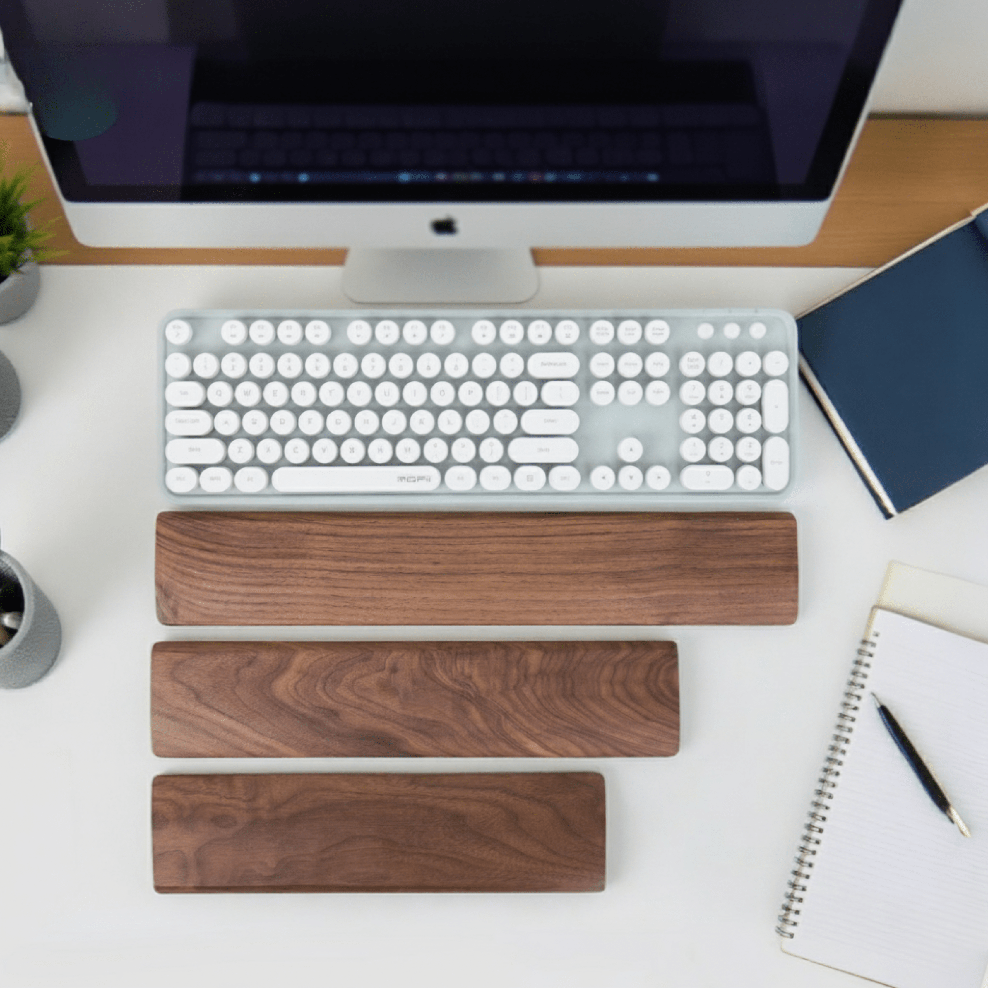 Wooden Keyboard & Mouse Wrist Rest