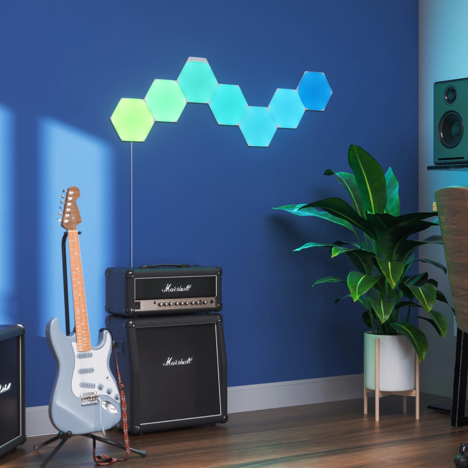 Nanoleaf Shapes Hexagons Starter Kit with 9 Light Panels