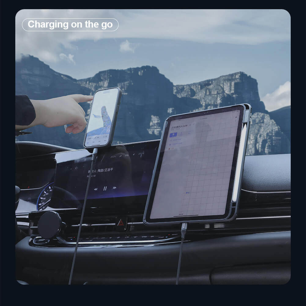 NILLKIN DualPower 2 in 1 Charging Cable Type-C to Type-C 100W & Lightning 27W