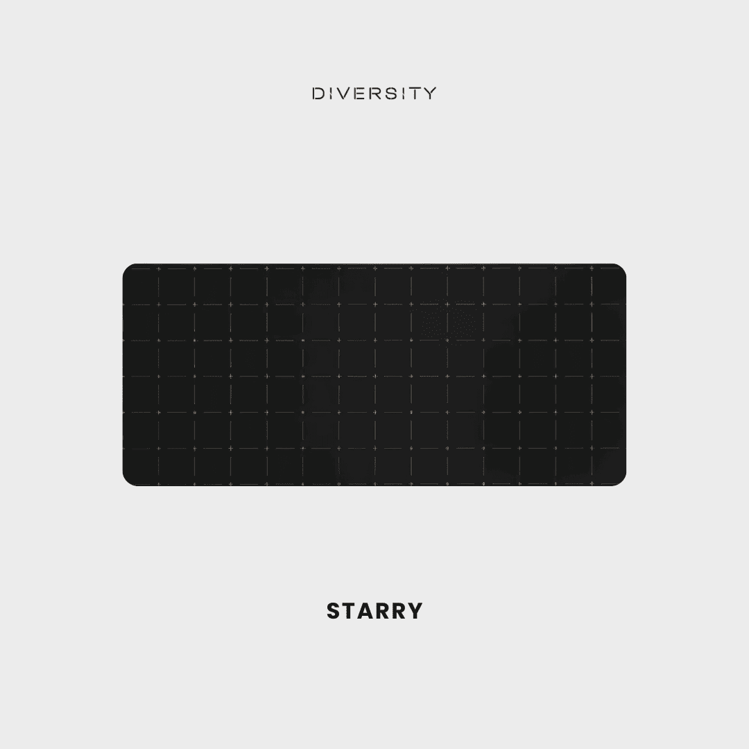 Printed Leather Desk Mat - Starry