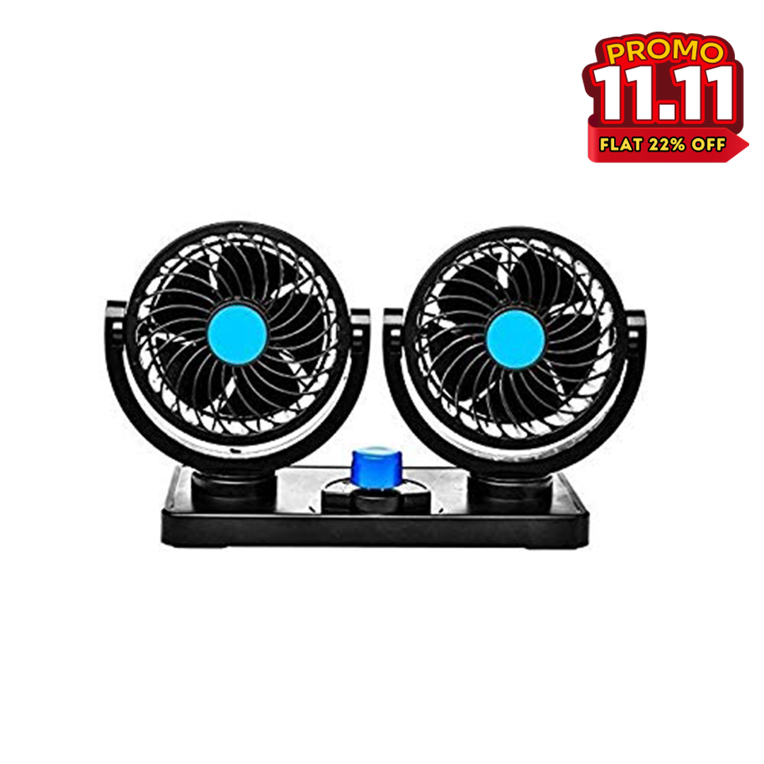 Adjustable Dual Head Car Fan-DIVERSITY