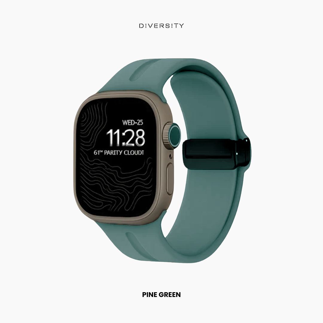Magnetic Loop Band For Apple Watch - Pine Green