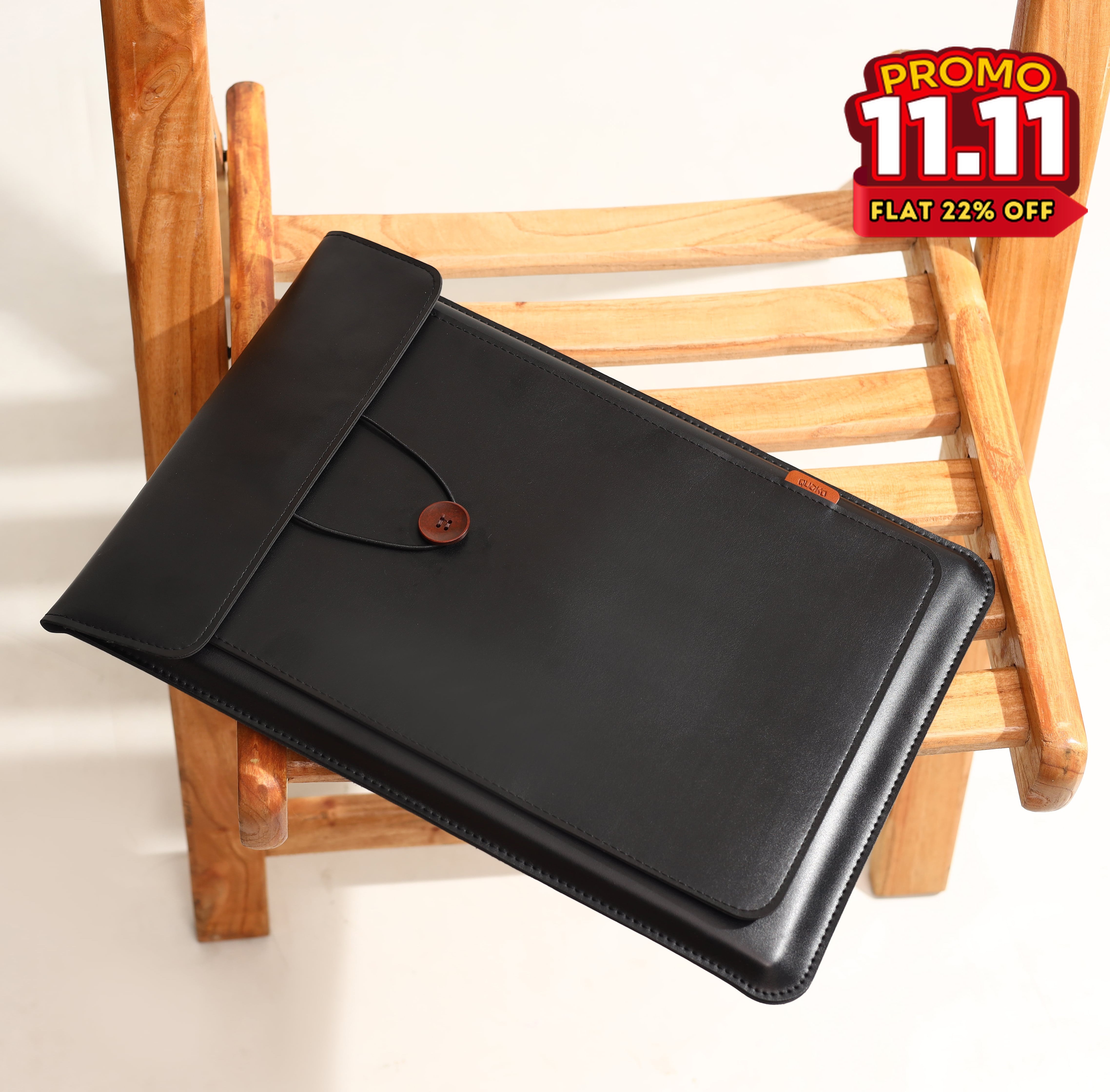 Modern Faux Leather Laptop Sleeve-DIVERSITY